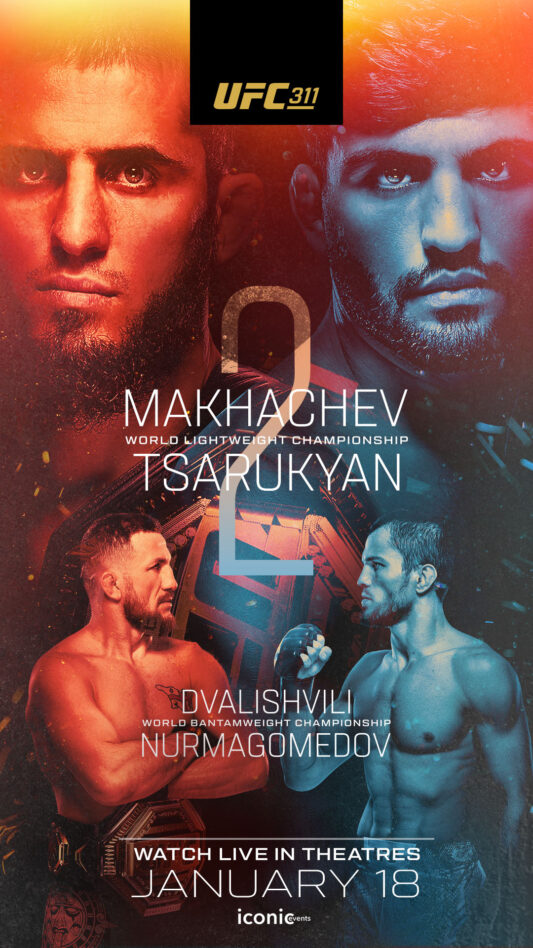 UFC 311: Makhachev vs. Tsarukyan 2 poster image